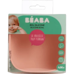 BEABA Ciotola In Silicone Con Ventosa Rosa -Negozio online Pink Or Blue beaba ciotola in silicone con ventosa rosa a303149 2