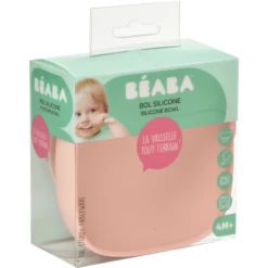 BEABA Ciotola In Silicone Con Ventosa Rosa -Negozio online Pink Or Blue beaba ciotola in silicone con ventosa rosa a303149 4