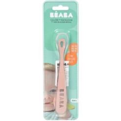 BEABA Cucchiaio Ergonomico Del Bambino Del Silicone 1a Età Rosa -Negozio online Pink Or Blue beaba cucchiaio ergonomico del bambino del silicone 1a eta rosa a303185 4