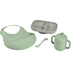 BEABA ® Set Da Pasto Essential S In Silicone -Negozio online Pink Or Blue beaba set da pasto essential s in silicone a409201 3