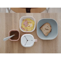 BEABA ® Set Di 3 Ciotole, Velvet Grigio/ Cotton / Rosa Chiaro In Silicone -Negozio online Pink Or Blue beaba set di 3 ciotole velvet grigio cotton rosa chiaro in silicone a409220 3