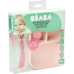 BEABA Set Piatto E Cucchiaio In Silicone, Età 2 Anni, Rosa -Negozio online Pink Or Blue beaba set piatto e cucchiaio in silicone eta 2 anni rosa a281671 4