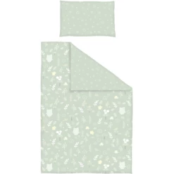 Biancheria Da Letto SONNE Verde 100 X 135 Cm -Negozio online Pink Or Blue biancheria da letto sonne verde 100 x 135 cm a397550 4