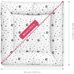 Bianconiglio Kids ® Fasciatoio FLAFFI Bianco/grigio 60 X 60 Cm -Negozio online Pink Or Blue bianconiglio kids fasciatoio flaffi bianco grigio 60 x 60 cm a351594 2