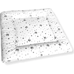 Bianconiglio Kids ® Fasciatoio FLAFFI Bianco/grigio 60 X 60 Cm