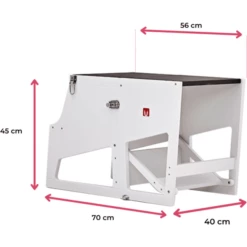 Bianconiglio Kids® Torre Di Apprendimento Montessoriana Transformer R Con Lavagna, Bianco Opaco 9 Bianconiglio Kids® Torre Di Apprendimento Montessoriana Transformer R Con Lavagna, Bianco Opaco -Negozio online Pink Or Blue bianconiglio kids torre di apprendimento montessoriana transformer r con lavagna bianco opaco a408850 2