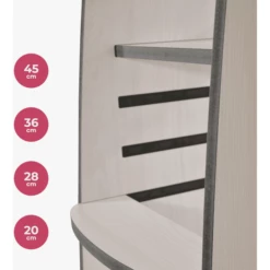 Bianconiglio Kids® Torre Di Apprendimento Montessoriana TRUSTY, Pino Bianco -Negozio online Pink Or Blue bianconiglio kids torre di apprendimento montessoriana trusty pino bianco a409495 4