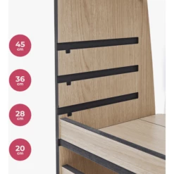 Bianconiglio Kids® Torre Di Apprendimento Montessoriana TRUSTY, Rovere Naturale -Negozio online Pink Or Blue bianconiglio kids torre di apprendimento montessoriana trusty rovere naturale a409494 4