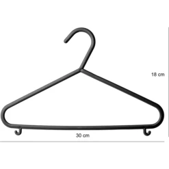 BIECO Set Appendiabiti 8 Pezzi Nero -Negozio online Pink Or Blue bieco set appendiabiti 8 pezzi nero a164218 2