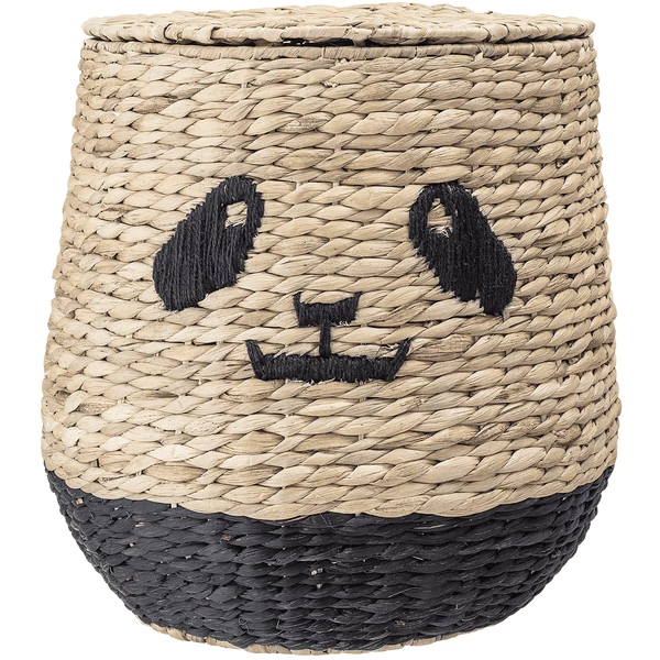 Bloomingville MINI Cesto Con Coperchio Panda Youl 3 Bloomingville MINI Cesto Con Coperchio Panda Youl