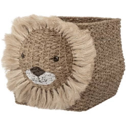 Bloomingville MINI Cesto Con Leone Harrison, In Erba Bankuan, Naturale -Negozio online Pink Or Blue bloomingville mini cesto con leone harrison in erba bankuan naturale a381182 1