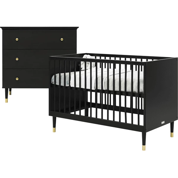 Bopita Cameretta Cloë 2 Pezzi 60 X 120 Cm, Nero Opaco 3 Bopita Cameretta Cloë 2 Pezzi 60 X 120 Cm, Nero Opaco