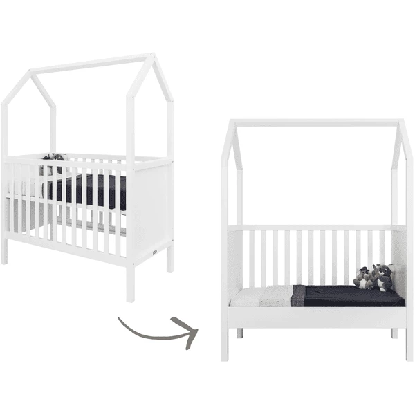 Bopita Cameretta Corsica My First House 3 Pezzi 60 X 120 Bianco Con Fasciatoio 4 Bopita Cameretta Corsica My First House 3 Pezzi 60 X 120 Bianco Con Fasciatoio - immagine 2