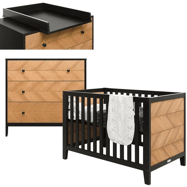 Bopita Cameretta Job 2 Pezzi 60 X 120 Cm Vintage Honey, Con Fasciatoio 3 Bopita Cameretta Job 2 Pezzi 60 X 120 Cm Vintage Honey, Con Fasciatoio