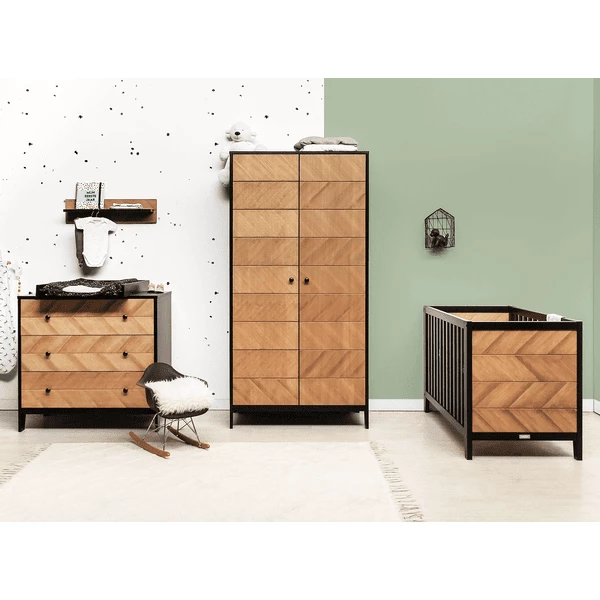 Bopita Cameretta Job 3 Pezzi 60 X 120 Cm Vintage Honey Con Fasciatoio 3 Bopita Cameretta Job 3 Pezzi 60 X 120 Cm Vintage Honey Con Fasciatoio