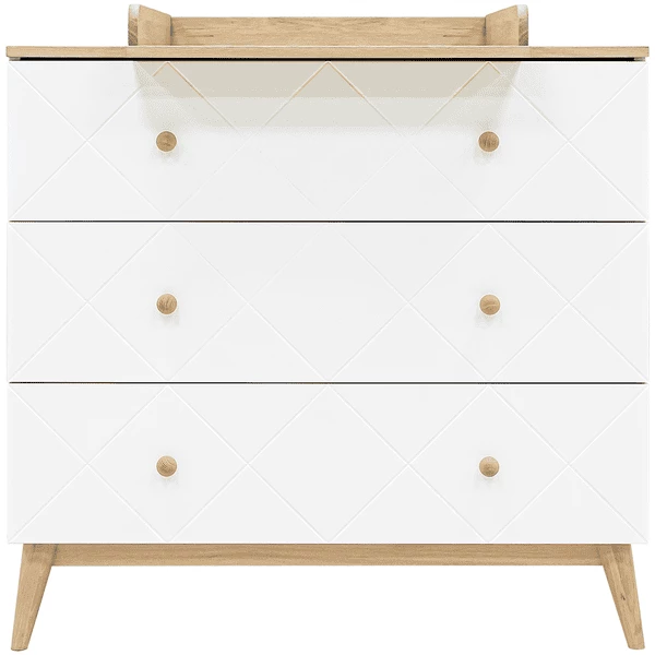 Bopita Cameretta Paris 3 Pezzi 60 X 120 Cm Bianco/legno Con Fasciatoio 7 Bopita Cameretta Paris 3 Pezzi 60 X 120 Cm Bianco/legno Con Fasciatoio - immagine 5