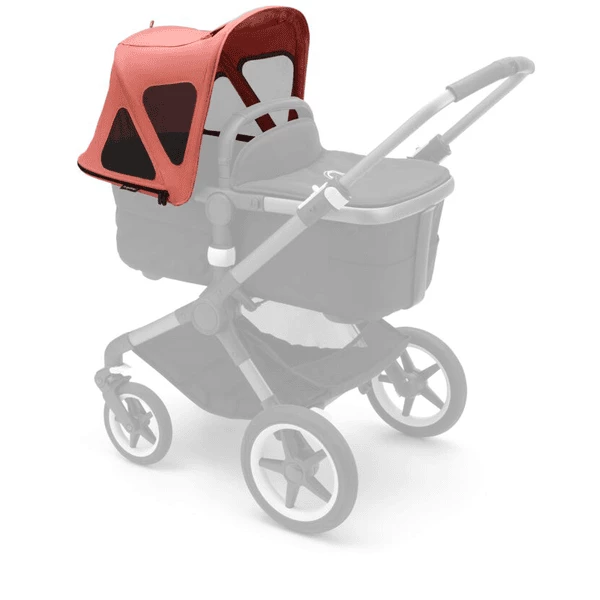 Bugaboo Cappottina Parasole Con Finestre Di Ventilazione Breezy Fox/Cameleon 3/Lynx, Sunrise Red 5 Bugaboo Cappottina Parasole Con Finestre Di Ventilazione Breezy Fox/Cameleon 3/Lynx, Sunrise Red - immagine 3