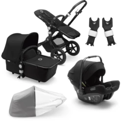 Bugaboo Passeggino Trio Cameleon 3 Plus Complete Black / Black Incl. Ovetto Nero