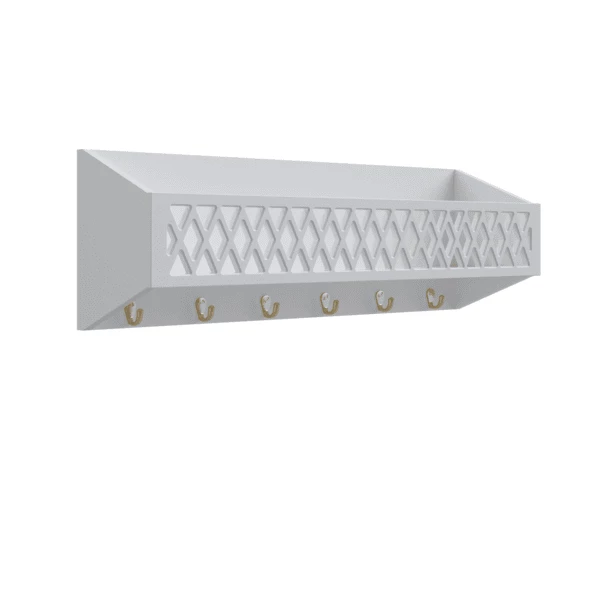 Cam Cam Copenhagen Cam Cam® COPENHAGEN Mensola Harlequin Con Ganci, Grigio 4 Cam Cam Copenhagen Cam Cam® COPENHAGEN Mensola Harlequin Con Ganci, Grigio - immagine 2