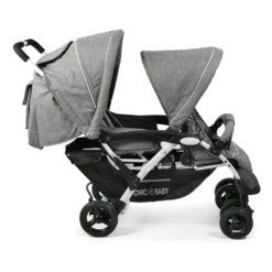 CHIC 4 BABY Passeggino Fratellare DUO Melange Grigio-bianco 10 CHIC 4 BABY Passeggino Fratellare DUO Melange Grigio-bianco -Negozio online Pink Or Blue chic 4 baby passeggino fratellare duo melange grigio bianco a259647 3