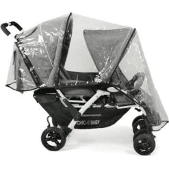 CHIC 4 BABY Passeggino Fratellare DUO Melange Grigio-bianco 11 CHIC 4 BABY Passeggino Fratellare DUO Melange Grigio-bianco -Negozio online Pink Or Blue chic 4 baby passeggino fratellare duo melange grigio bianco a259647 4