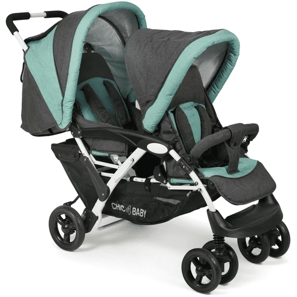 CHIC 4 BABY Passeggino Fratellare DUO Melange Menta 4 CHIC 4 BABY Passeggino Fratellare DUO Melange Menta - immagine 2