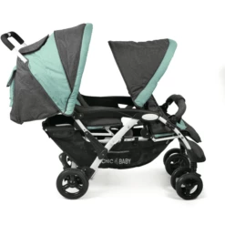 CHIC 4 BABY Passeggino Fratellare DUO Melange Menta 9 CHIC 4 BABY Passeggino Fratellare DUO Melange Menta -Negozio online Pink Or Blue chic 4 baby passeggino fratellare duo melange menta a259649 2