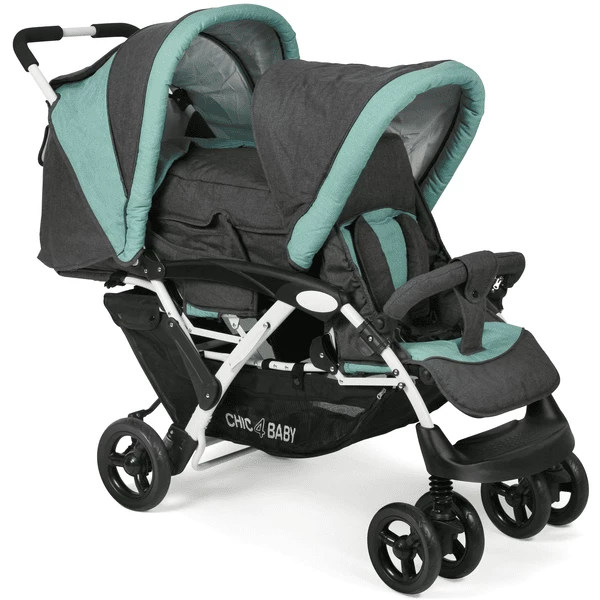 CHIC 4 BABY Passeggino Fratellare DUO Melange Menta 3 CHIC 4 BABY Passeggino Fratellare DUO Melange Menta