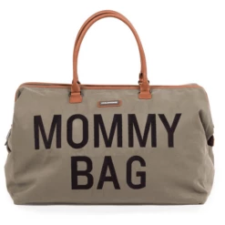 CHILDHOME Borsa Fasciatoio Mommy Bag, Canvas Cachi