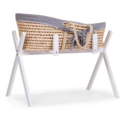 CHILDHOME Culla In Foglia Di Mais Incl. Materasso E Rivestimento, Grigio -Negozio online Pink Or Blue childhome culla in foglia di mais incl materasso e rivestimento grigio a330507 3