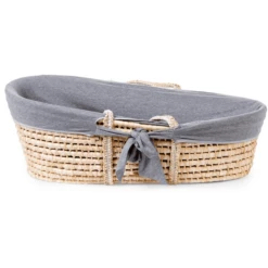 CHILDHOME Culla In Foglia Di Mais Incl. Materasso E Rivestimento, Grigio -Negozio online Pink Or Blue childhome culla in foglia di mais incl materasso e rivestimento grigio a330507 4