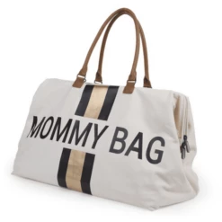 CHILDHOME Mommy Bag Grande Canvas Beige Stripes Black/Gold 10 CHILDHOME Mommy Bag Grande Canvas Beige Stripes Black/Gold -Negozio online Pink Or Blue childhome mommy bag grande canvas beige stripes black gold a261896 3