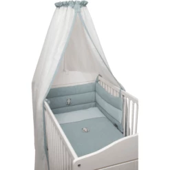 Collezione Be Be 's Set Letto In Mussola 3 Pezzi Rana Re Verde