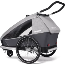 CROOZER Rimorchio Per Biciclette Kid Keeke 2 Stone Grey -Negozio online Pink Or Blue croozer rimorchio per biciclette kid keeke 2 stone grey a288749 2