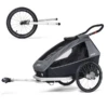 CROOZER Rimorchio Per Biciclette Kid Vaaya 1 Graphite Blue, Incl. Set Jogger -Negozio online Pink Or Blue croozer rimorchio per biciclette kid vaaya 1 graphite blue incl set jogger a415473
