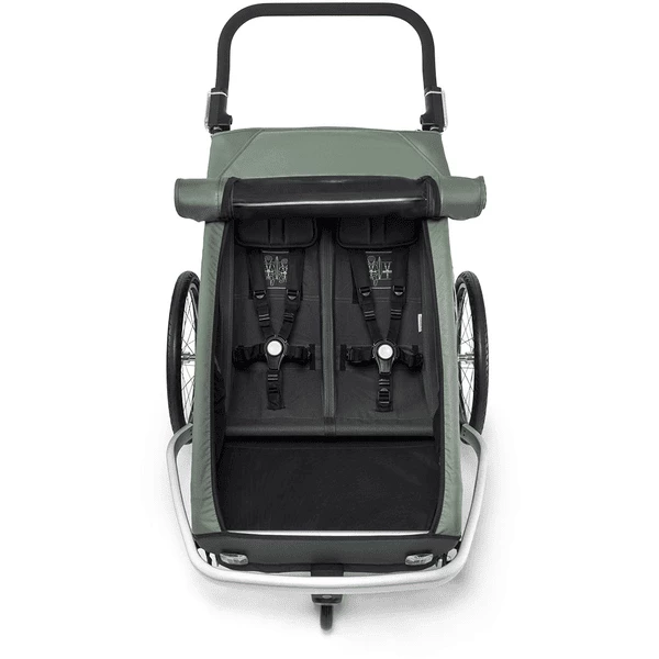 CROOZER Rimorchio Per Biciclette Kid Vaaya 2 Jungle Green 7 CROOZER Rimorchio Per Biciclette Kid Vaaya 2 Jungle Green - immagine 5