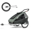 CROOZER Rimorchio Per Biciclette Kid Vaaya 2 Jungle Green, Incl. Set Jogger -Negozio online Pink Or Blue croozer rimorchio per biciclette kid vaaya 2 jungle green incl set jogger a415482