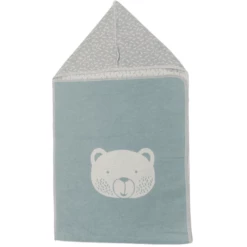 DAVID FUSSENEGGER Coperta Con Cappuccio Orso, Verde Chiaro 45 X 76 Cm -Negozio online Pink Or Blue david fussenegger coperta con cappuccio orso verde chiaro 45 x 76 cm a273119 4