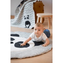 DAVID FUSSENEGGER Coperta Per Gattonare Panda, Bianco 120 Cm -Negozio online Pink Or Blue david fussenegger coperta per gattonare panda bianco 120 cm a312260 3