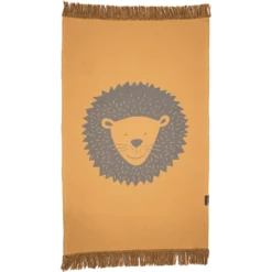 DAVID FUSSENEGGER Tappeto Leone Con Frange 70 X 120 Cm