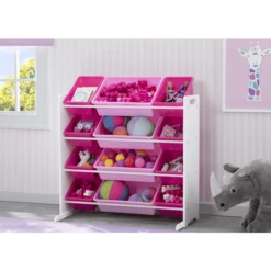 Delta Children Organizzatore Per Giocattoli Con 12 Contenitori, Bianco/rosa -Negozio online Pink Or Blue delta children organizzatore per giocattoli con 12 contenitori bianco rosa a405430 1