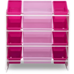Delta Children Organizzatore Per Giocattoli Con 12 Contenitori, Bianco/rosa -Negozio online Pink Or Blue delta children organizzatore per giocattoli con 12 contenitori bianco rosa a405430 2