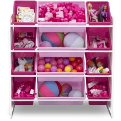 Delta Children Organizzatore Per Giocattoli Con 12 Contenitori, Bianco/rosa -Negozio online Pink Or Blue delta children organizzatore per giocattoli con 12 contenitori bianco rosa a405430 3