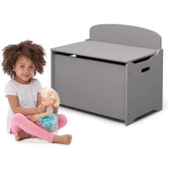 Delta Children Panca Portagiochi - Grigio 8 Delta Children Panca Portagiochi - Grigio -Negozio online Pink Or Blue delta children panca portagiochi grigio a405427 1