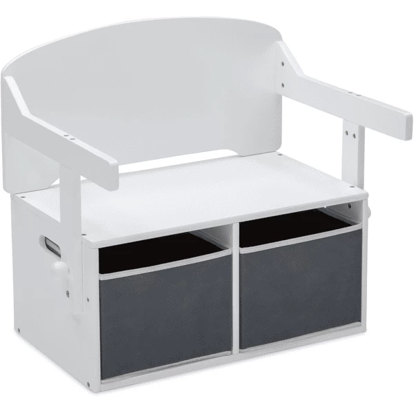 Delta Children Panca Reversibile Con Portaoggetti MySize, Bianco 3 Delta Children Panca Reversibile Con Portaoggetti MySize, Bianco