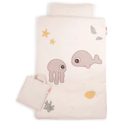 Done By Deer ™ Biancheria Da Letto Junior Jelly & Wally 100 X 140 Cm - Rosa