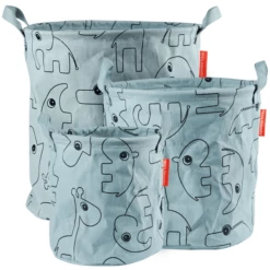 Done By Deer ™ Cesti Portaoggetti Contour 3 Pezzi, Blu -Negozio online Pink Or Blue done by deer cesti portaoggetti contour 3 pezzi blu a279741 1