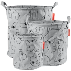 Done By Deer ™ Cesti Portaoggetti Contour 3 Pezzi, Grigio -Negozio online Pink Or Blue done by deer cesti portaoggetti contour 3 pezzi grigio a279744 1