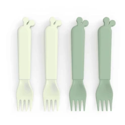 Done By Deer ™ Forchetta Kiddish 4 Pz, Raffi Verde -Negozio online Pink Or Blue done by deer forchetta kiddish 4 pz raffi verde a341399 3