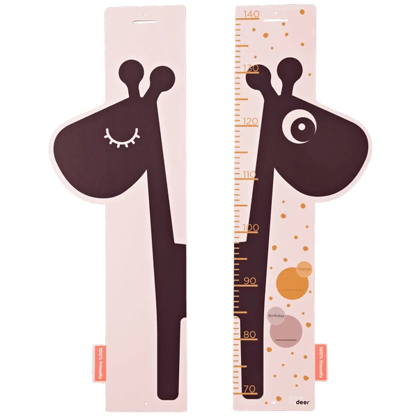 Done By Deer ™ Metro Da Parete Giraffa Raffi, Rosa 3 Done By Deer ™ Metro Da Parete Giraffa Raffi, Rosa